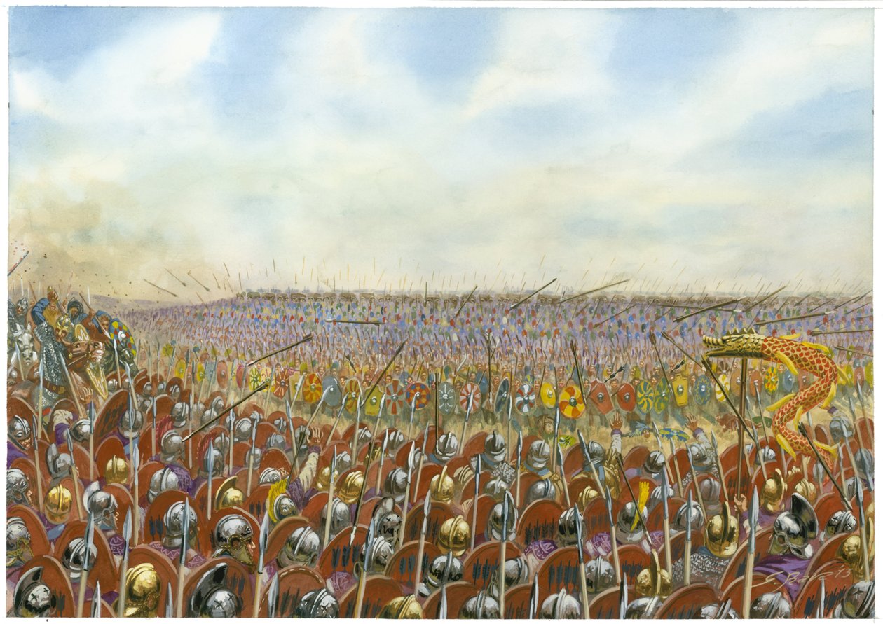 Batalha de Adrianópolis ou Hadrianópolis de Giuseppe Rava