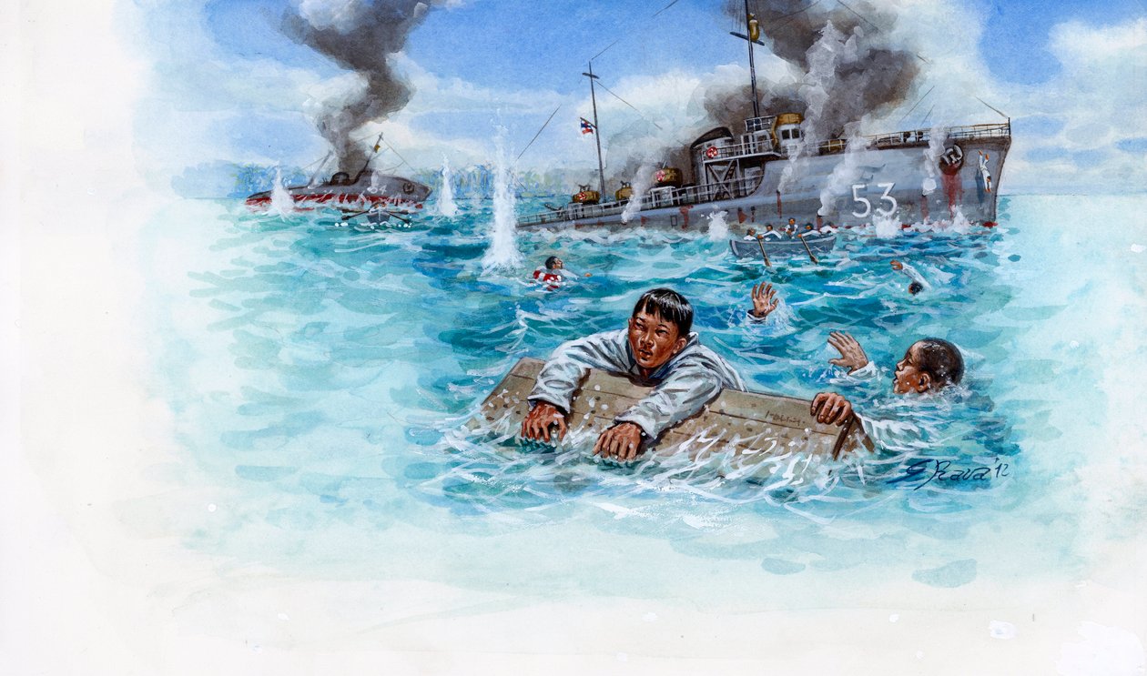 Guerra franco-tailandesa (1940-1941): batalha naval entre o exército tailandês do general Plaek Pibulsonggram dit Phibun e o exército francês do governo de Vichy na Indochina - Guerra franco-tailandesa: batalha naval travada entre a Tailândia e a França de de Giuseppe Rava