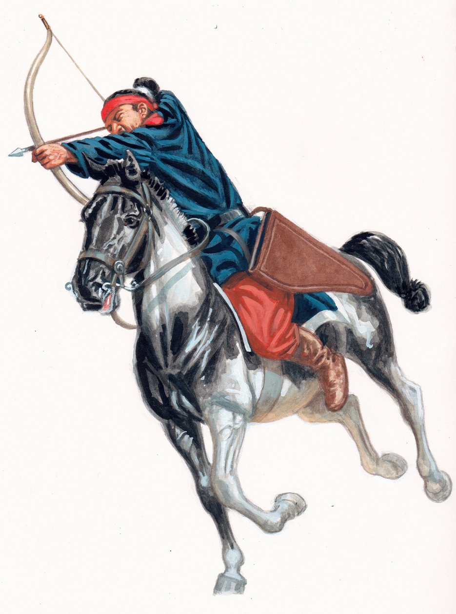 Arqueiro montado do exército de Zhao de Giuseppe Rava