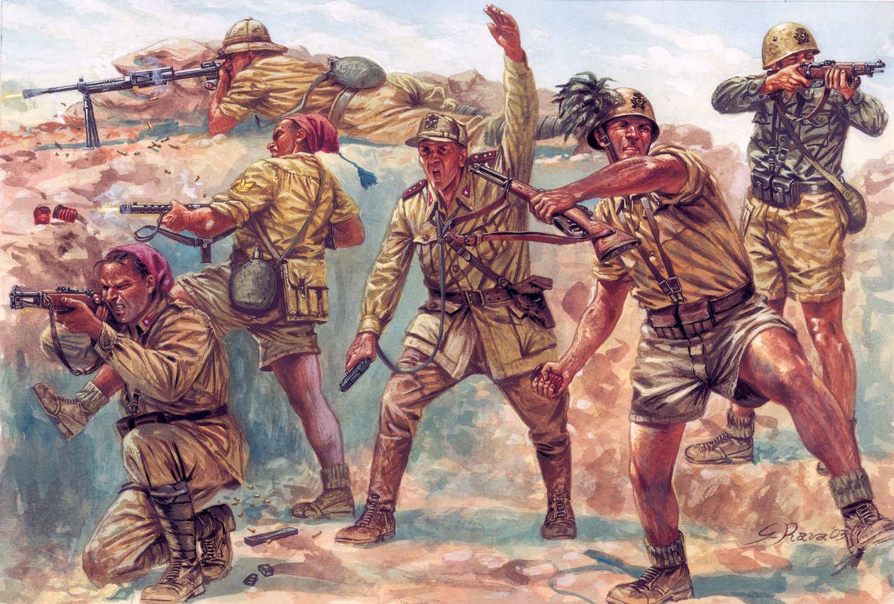 Segunda Guerra Mundial: os bersaglieri italianos na Líbia durante a ocupação italiana entre 1934 e 1943 - WWII: os bersaglieri italianos durante a ocupação italiana da Líbia de Giuseppe Rava