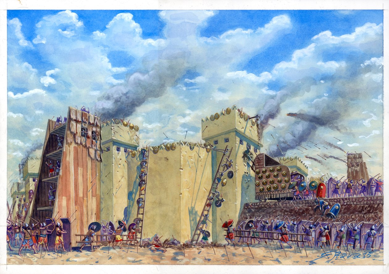 Cerco de Tel Lachish de Giuseppe Rava