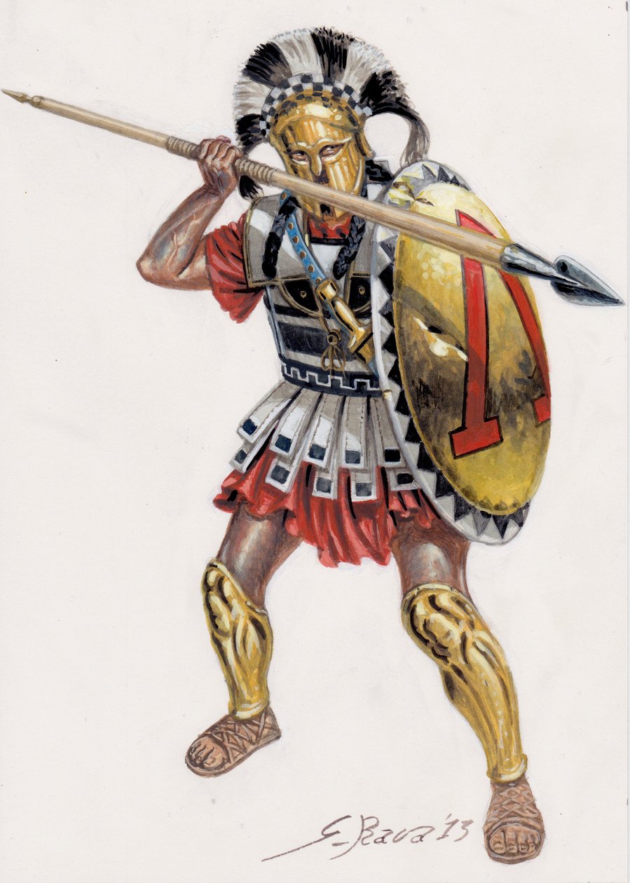 Hoplita espartano de Giuseppe Rava