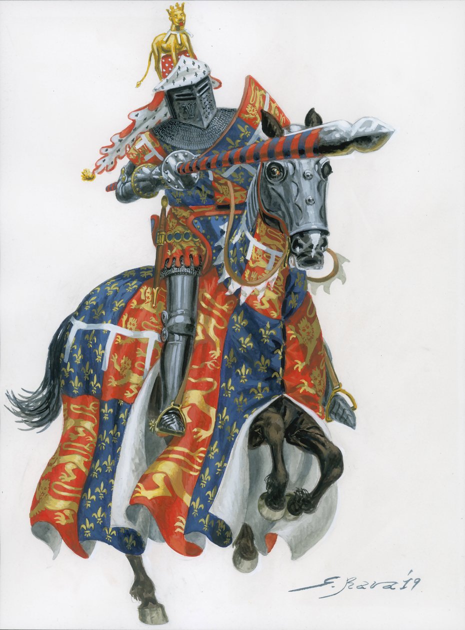 O Príncipe Negro (Eduardo de Woodstock, Eduardo Plantageneta ou Eduardo, o Negro) de Giuseppe Rava