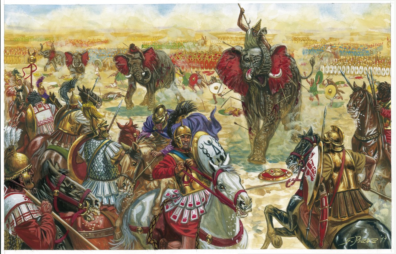 A estrada dos elefantes para Zama Segunda Guerra Púnica de Giuseppe Rava