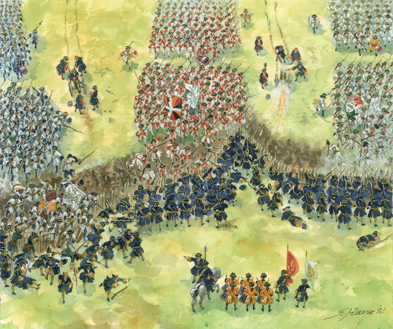 Guerra da Sucessão de Espanha: a Batalha de Denain, 24 de julho de Giuseppe Rava