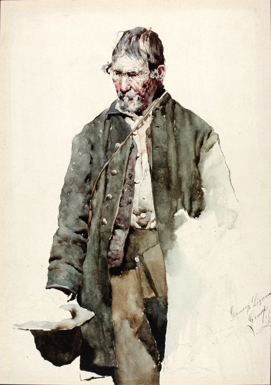 Estudo de um homem velho de Giuseppe Signorini