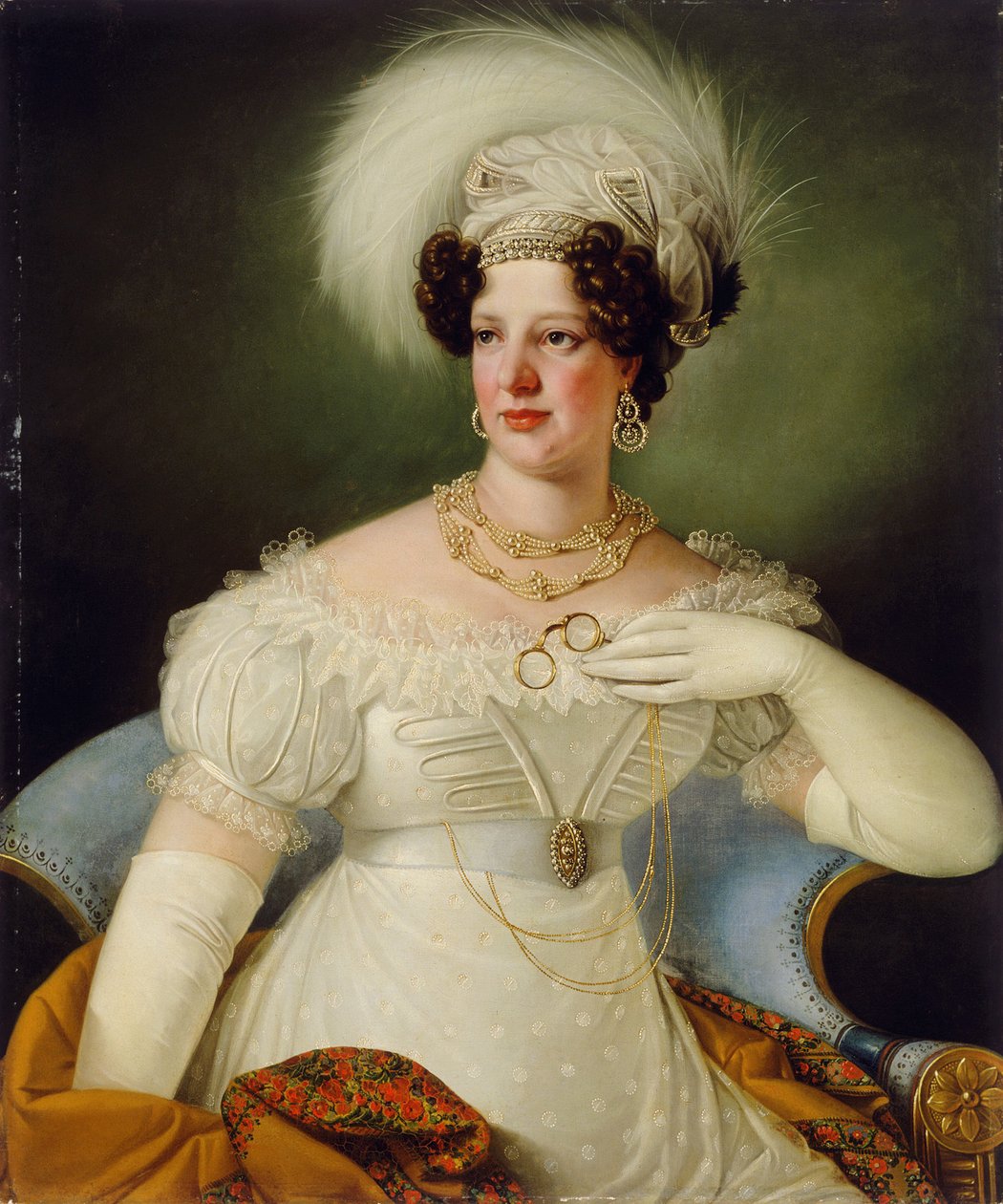 Retrato da Condessa Cecília de Auersperg de Giuseppe Tominz