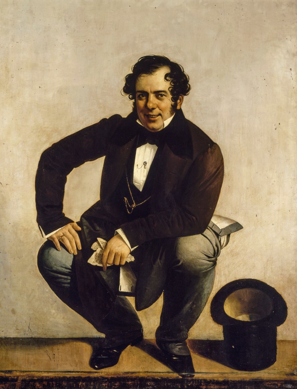 Auto-retrato de Giuseppe Tominz (1790-1866) de Giuseppe Tominz