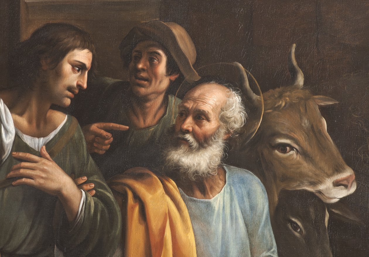 A Natividade, detalhe de Giuseppe Vermiglio