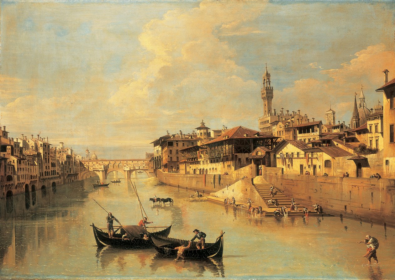 Ponte Vecchio, Florença de Giuseppe Zocchi