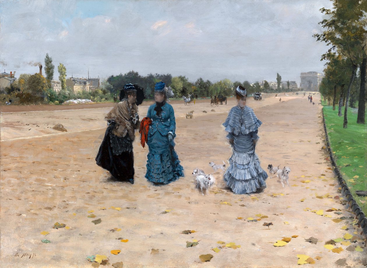 Avenue du Bois de Boulogne de Giuseppe de Nittis