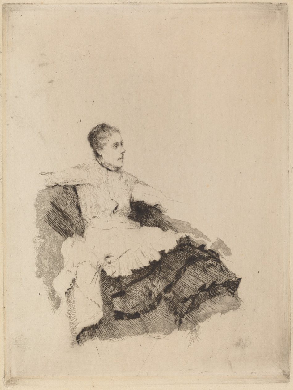 Retrato de Madame de Nittis ("Atenção") de Giuseppe de Nittis