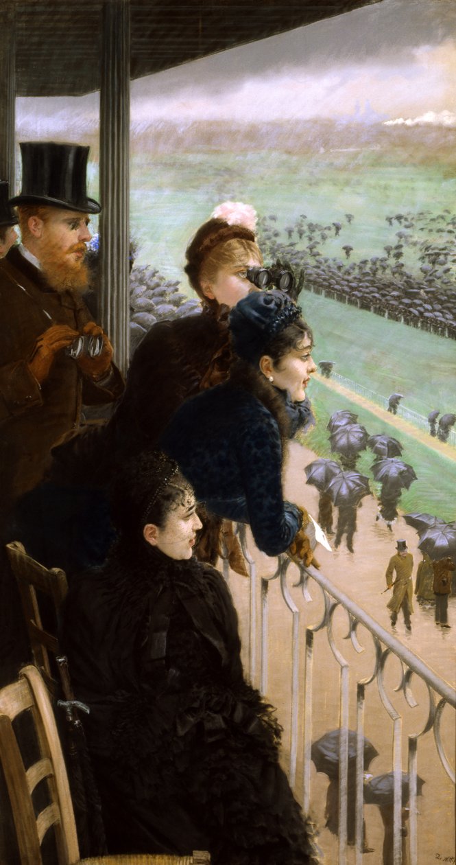 Hipódromo no Bois de Boulogne (pastel sobre papel) de Giuseppe de Nittis