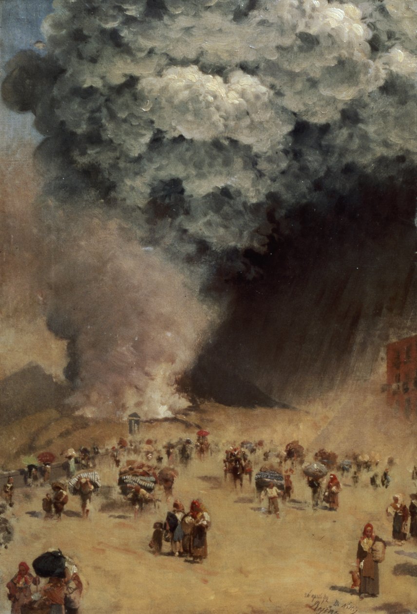 A chuva das cinzas, 1872 de Giuseppe de Nittis