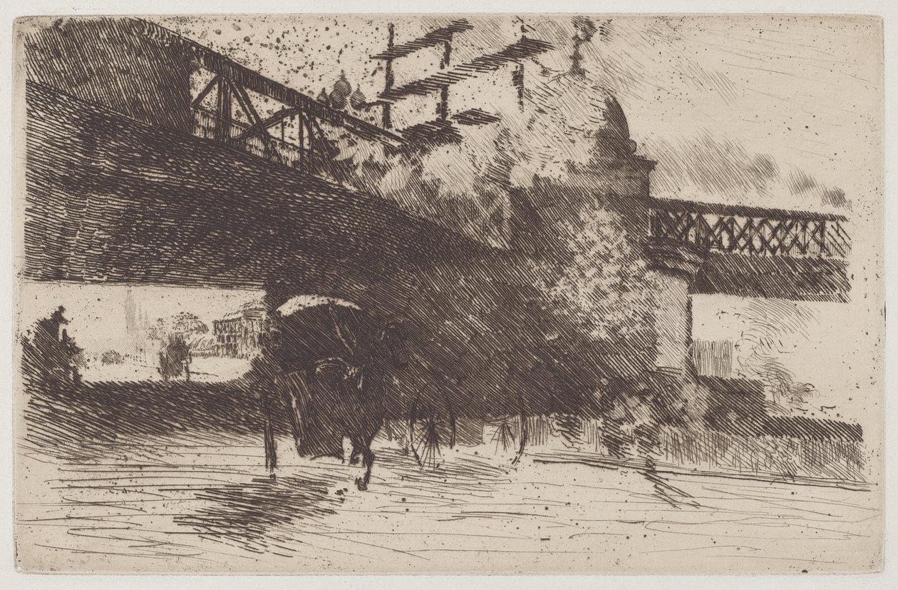 Vista tirada em Londres de Giuseppe de Nittis