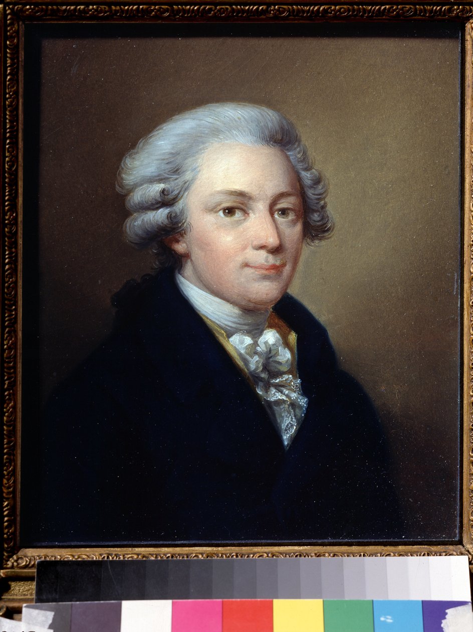""Retrato do compositor Wolfgang Amadeus Mozart (1756-1791)"" Pintura de Jozef Grassi (1757-1838) por volta de 1783 State Central Glinka Museum of Music, Moscou de Giuseppe or Josef Grassi