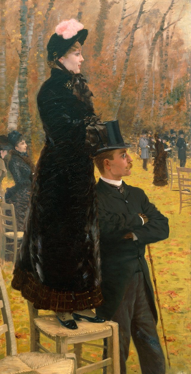 Nas corridas de Auteuil de Giuseppe de Nittis (1846-1884), óleo sobre tela de Giuseppe or Joseph de Nittis