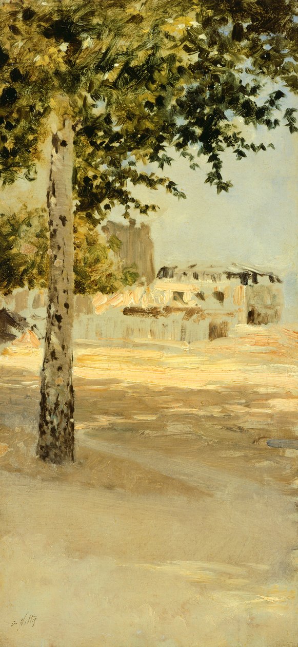 Perto de Paris, por Giuseppe de Nittis, óleo sobre tela de Giuseppe or Joseph de Nittis