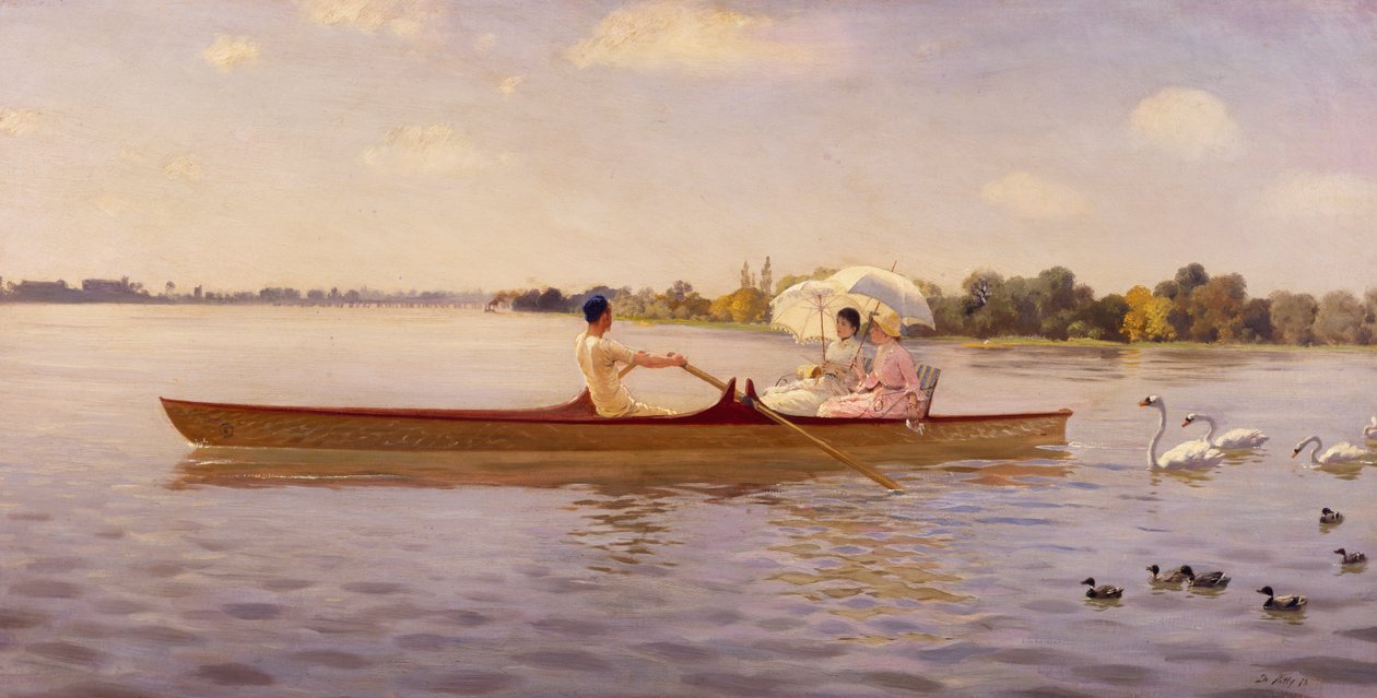 No Tamisa por Giuseppe de Nittis (1846-1884) de Giuseppe or Joseph de Nittis