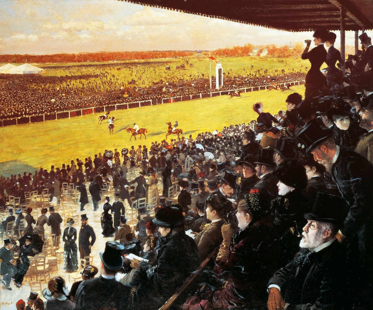 Corridas em Longchamps de Giuseppe or Joseph de Nittis