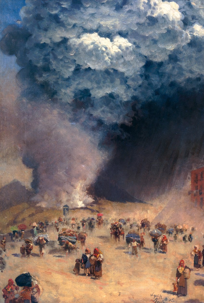 Chuva de cinzas de Giuseppe or Joseph de Nittis