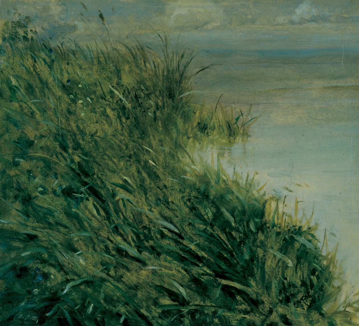 Estudo do pântano de Giuseppe or Joseph de Nittis