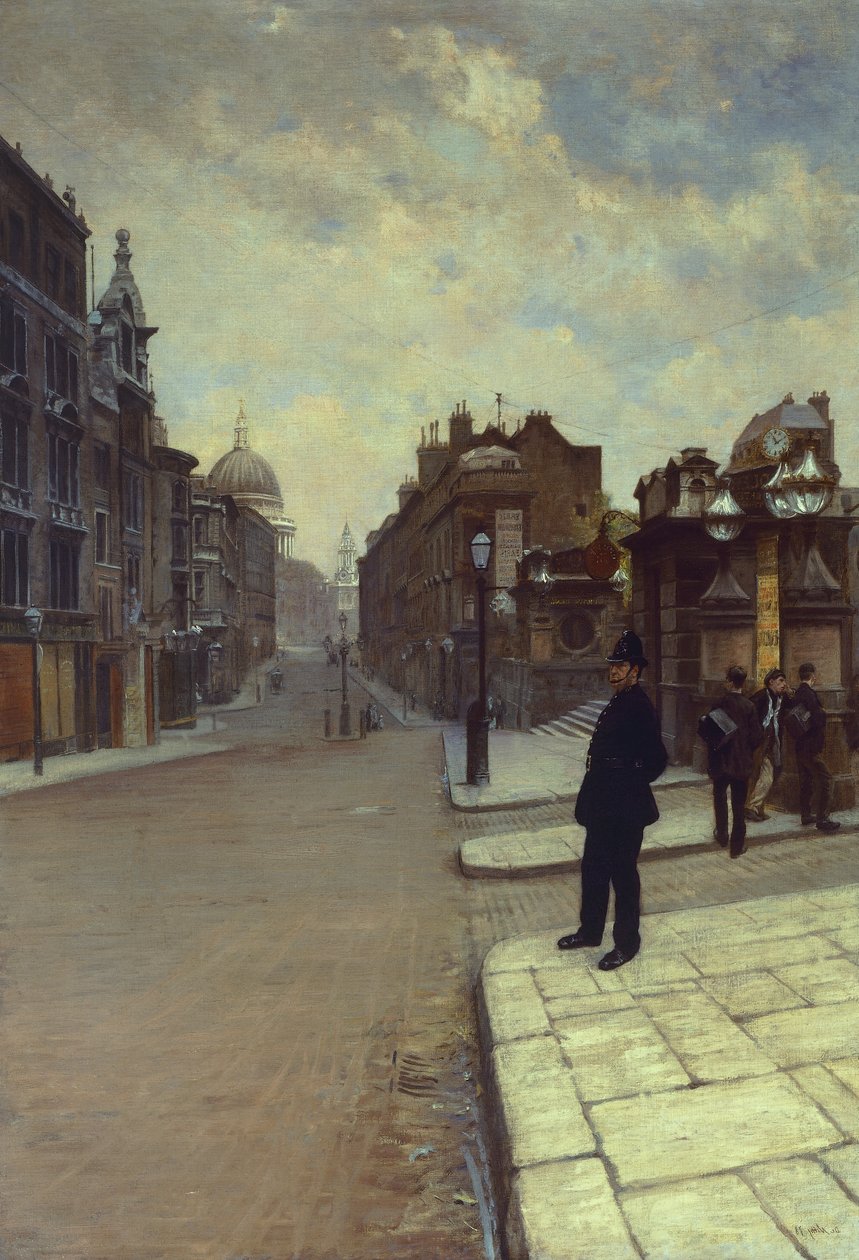 domingo em Londres de Giuseppe or Joseph de Nittis