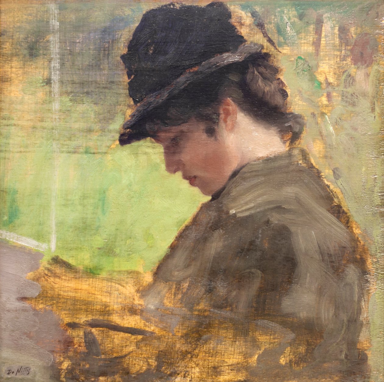 A Menina Inglesa de Giuseppe or Joseph de Nittis