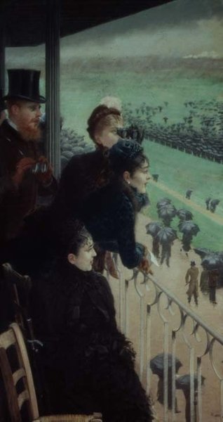 As Corridas no Auteuil (parte de um tríptico) de Giuseppe or Joseph de Nittis