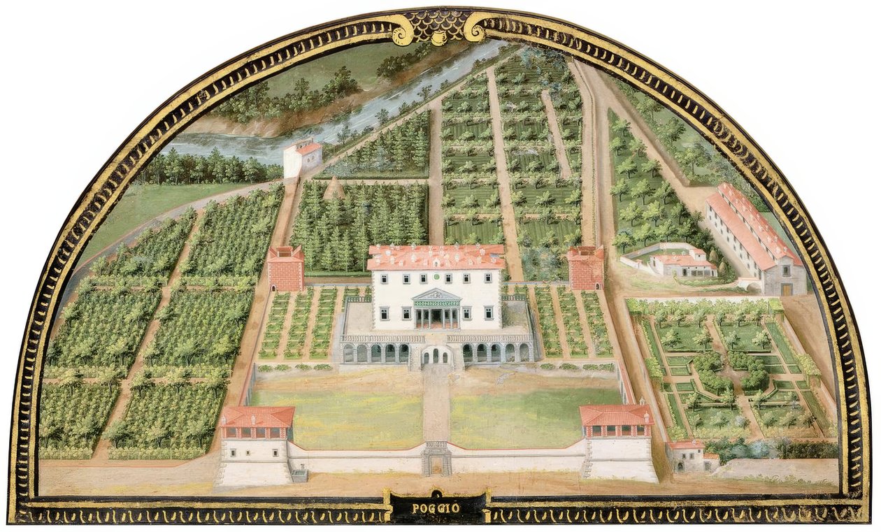 Medici Villa de Poggio a Caiano (erva de Giusto Utens