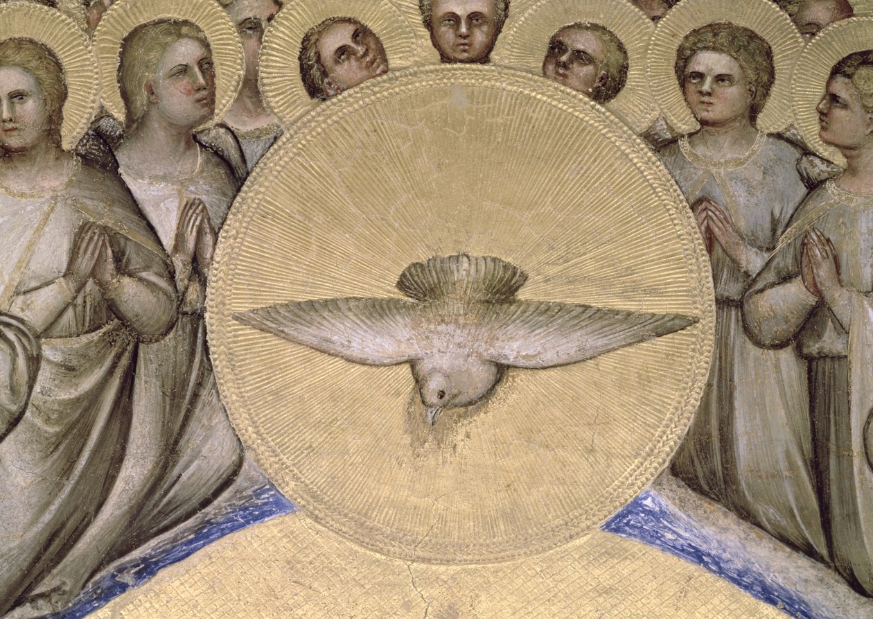 A pomba do Espírito Santo, 1360-70 de Giusto di Giovanni de Menabuoi