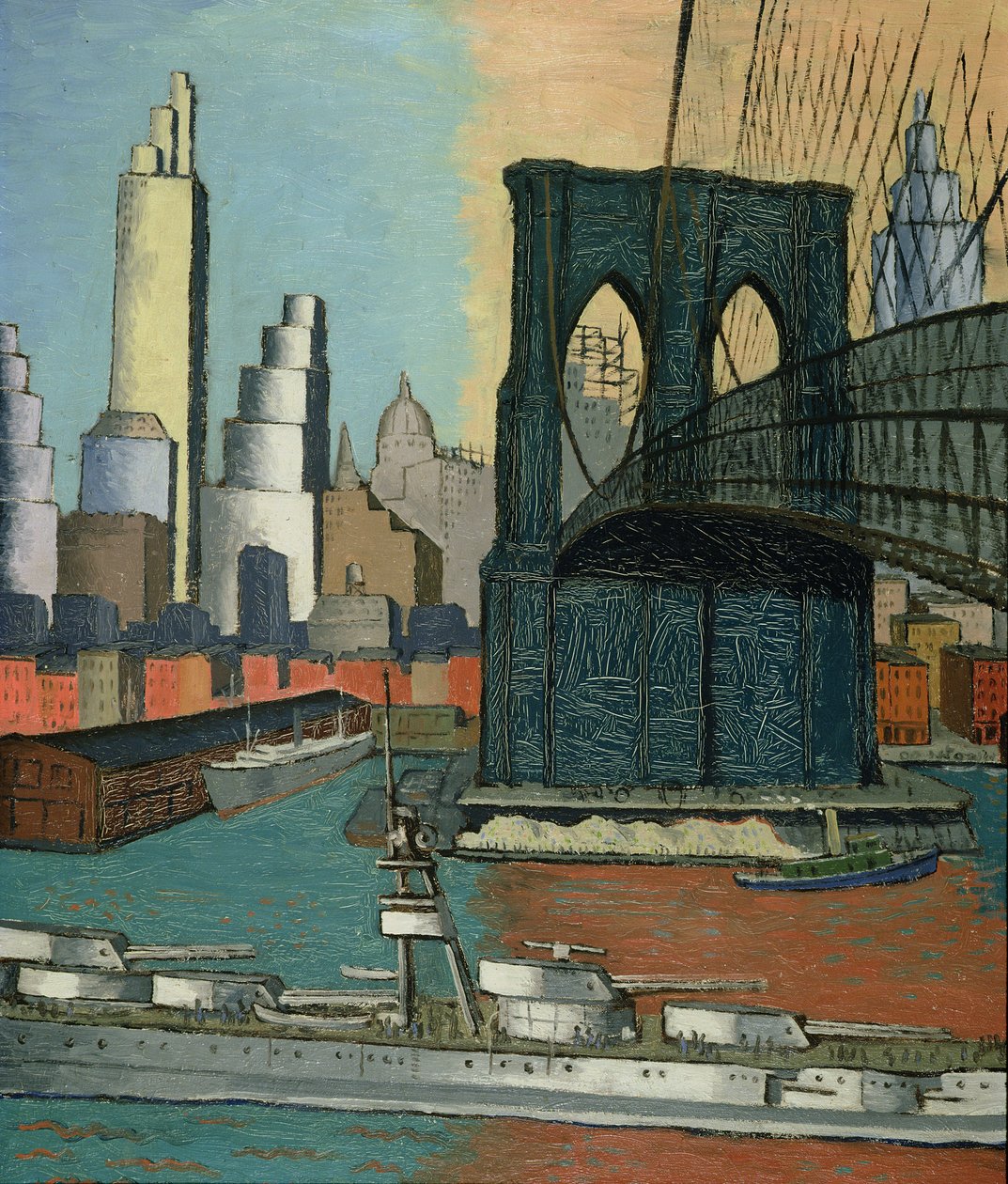 Torre da ponte, 1929 de Glenn O Coleman