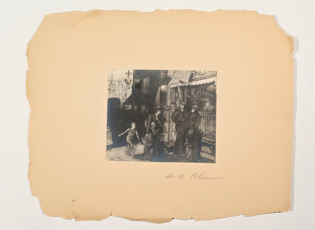 Cenas da Vida do Povo, Portfólio Sem Título, c. 1905-1906. de Glenn O Coleman