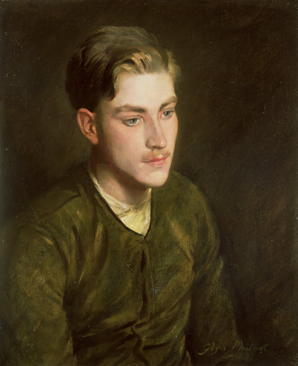 Homem em uma jaqueta voadora, 1916 de Glyn Warren Philpot