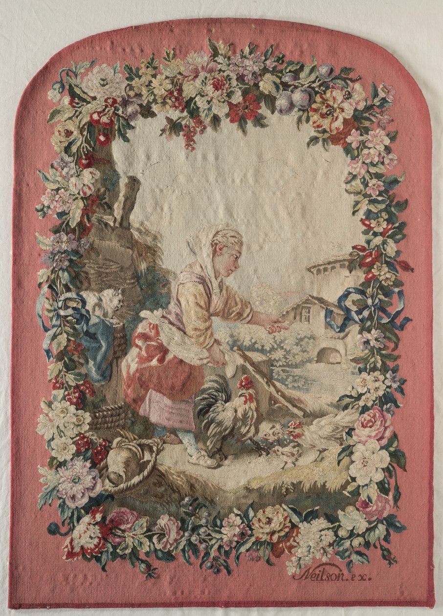 Painel e estrutura de proteção contra incêndio, c. 1775. de Gobelins