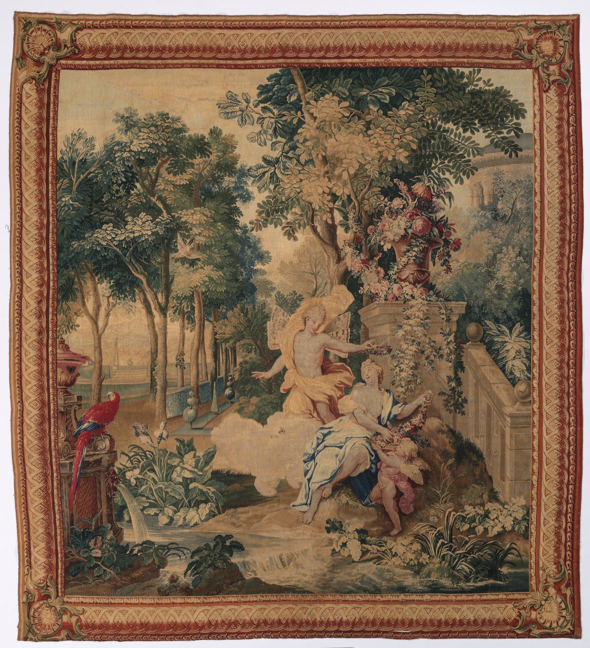 Flora e Zéfiro do Conjunto de Metamorfoses de Ovídio, 1704-1731. de Gobelins