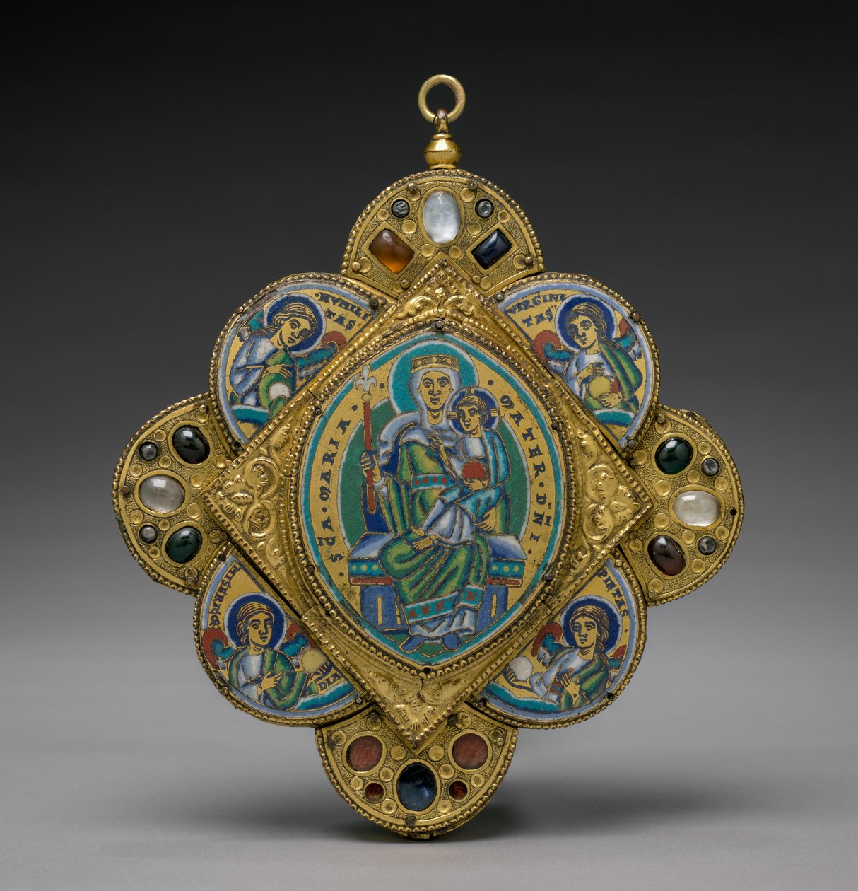 Pingente com a Virgem e o Menino, c. 1160-1170. de Godefroid de Huy