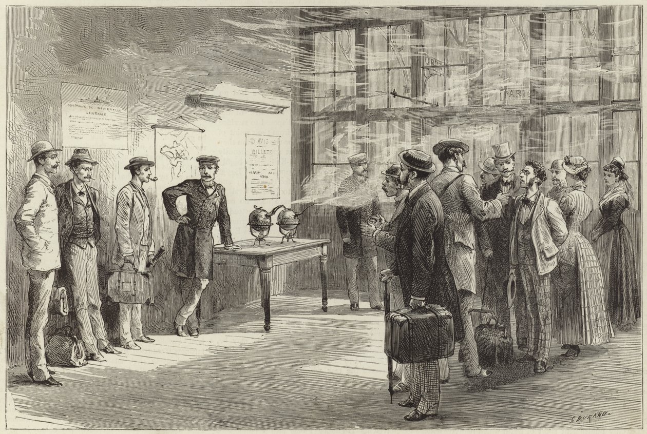 A cólera na Europa (gravura) de Godefroy Durand