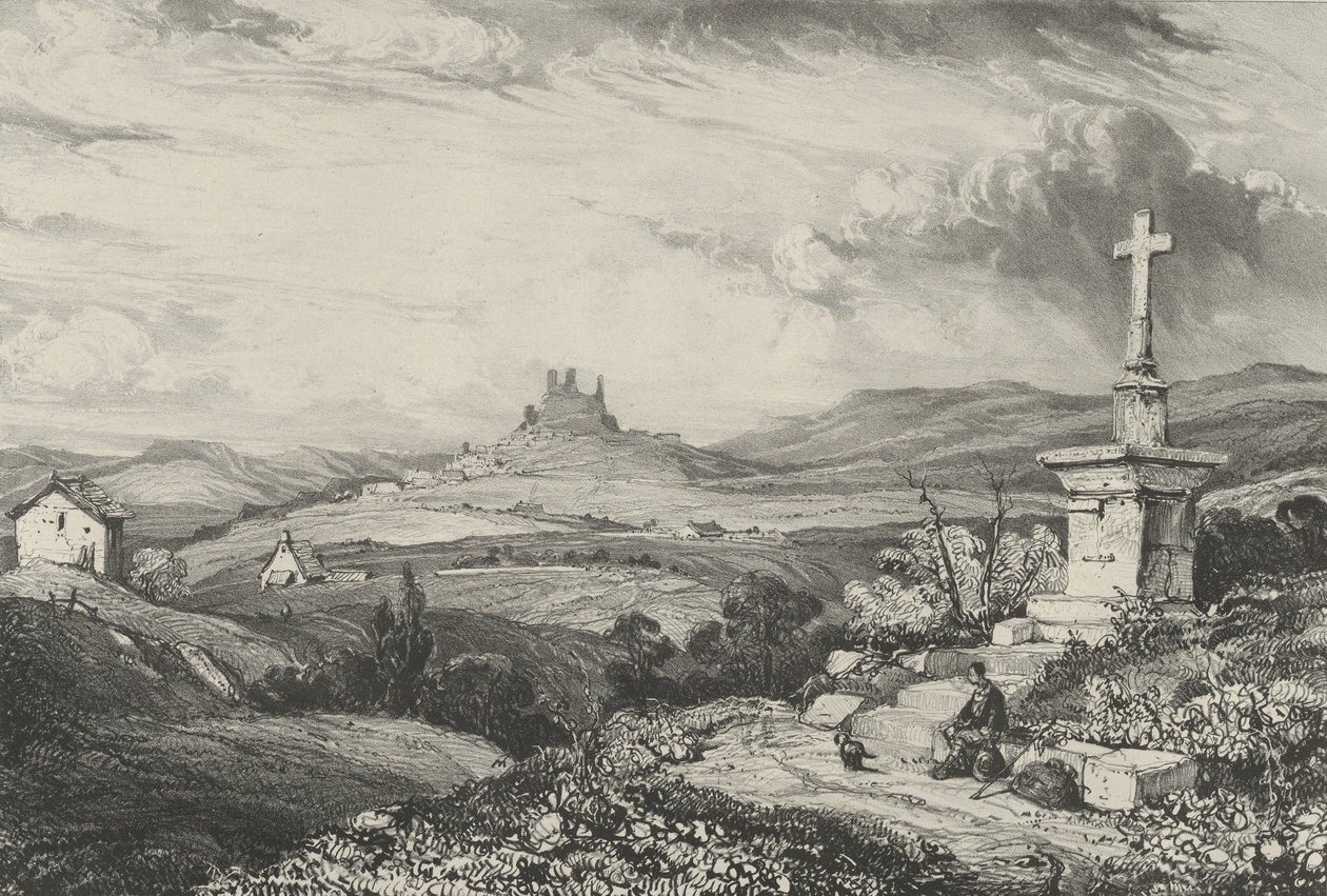 Castelo Larderole, 1832. de Godefroy Engelmann