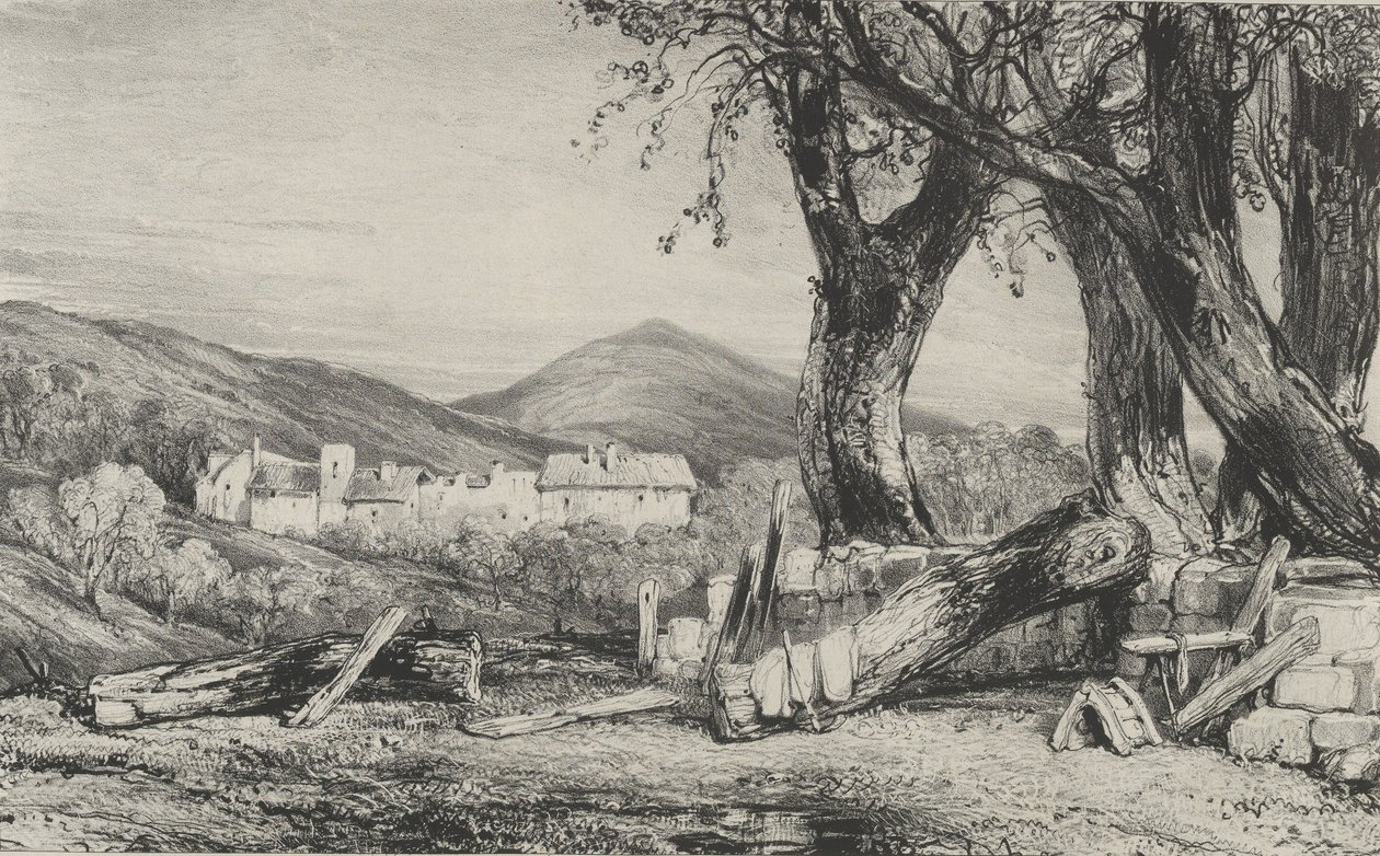 Desfiladeiro de Royat, 1831. de Godefroy Engelmann