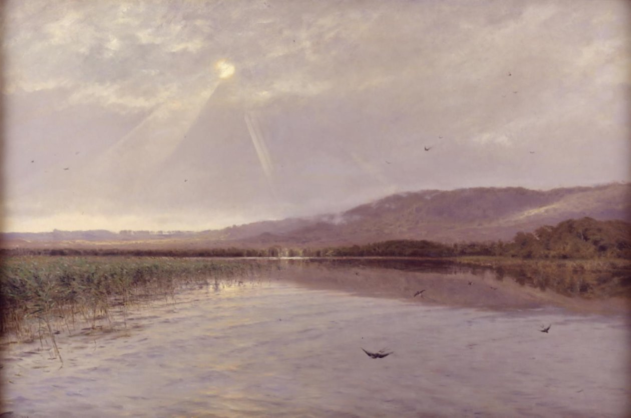 Um lago no distrito de Himmelbjerg, Jutlândia de Godfred Christensen