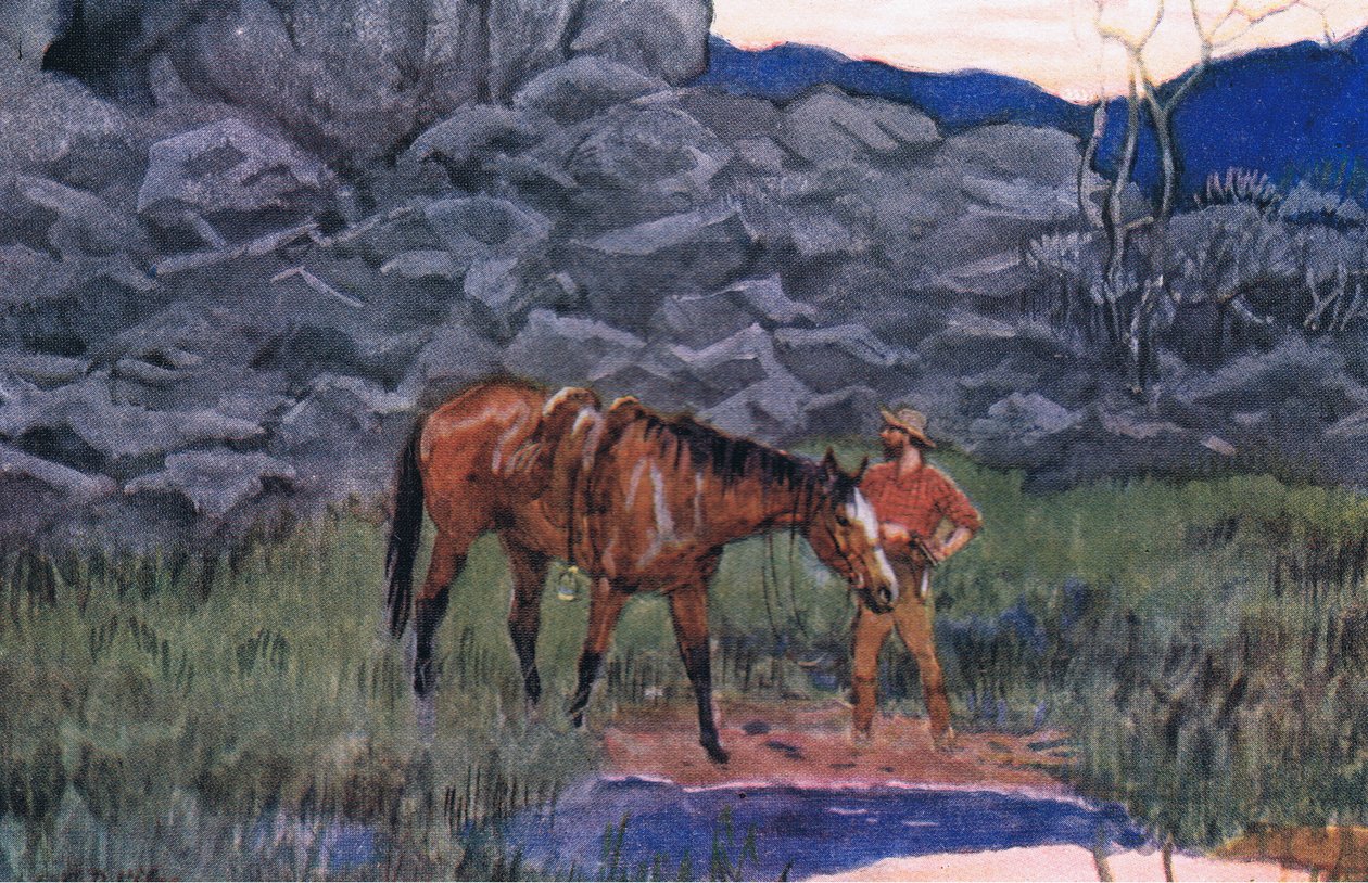 Wolf and hound, de Poemas de Adam Lindsay Gordon publicado por TN Foulis, 1912 de Godfrey Douglas Giles