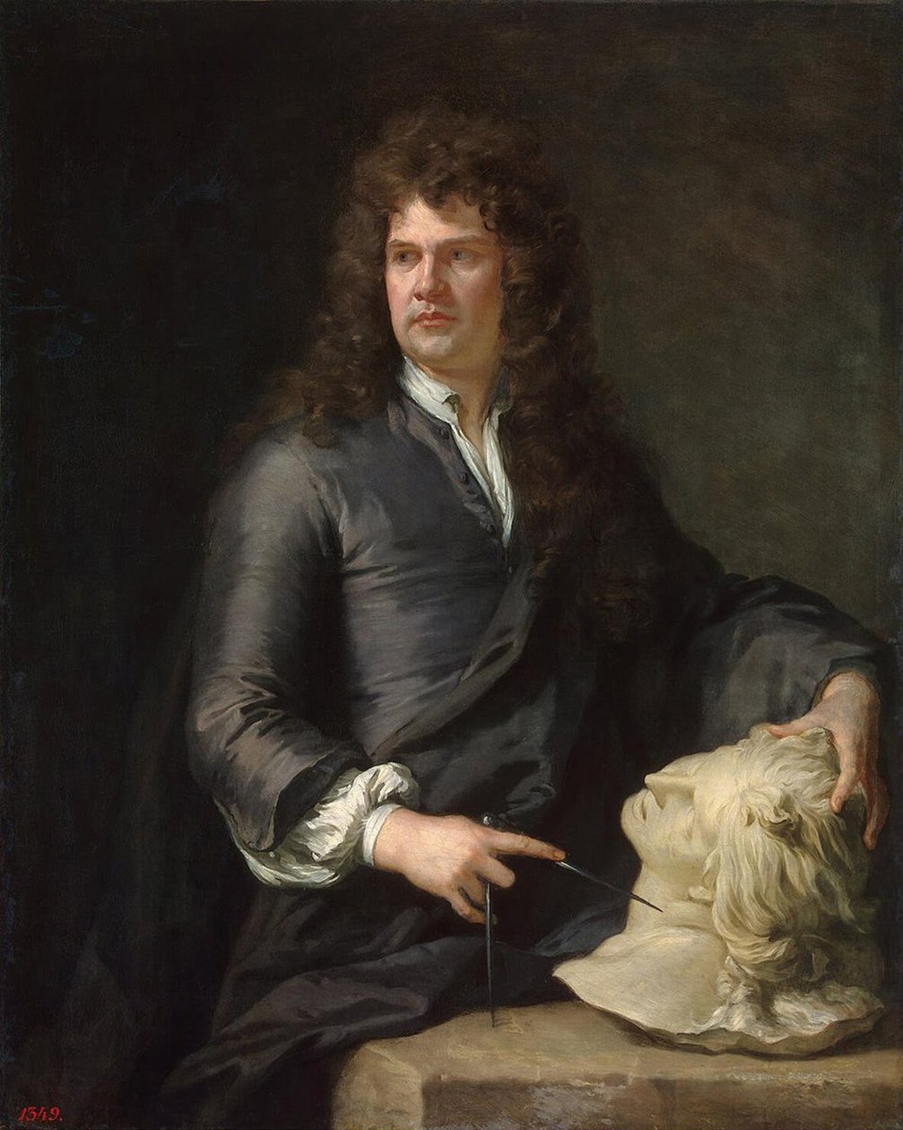 Grinling Gibbons, c.1690 de Godfrey Kneller