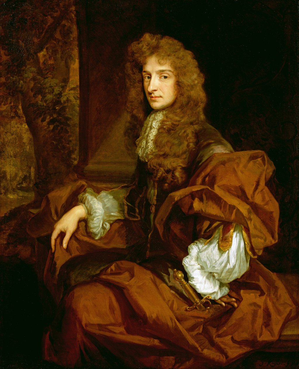Retrato de Sir Charles Sedley (1639-1701) 1687 de Godfrey Kneller