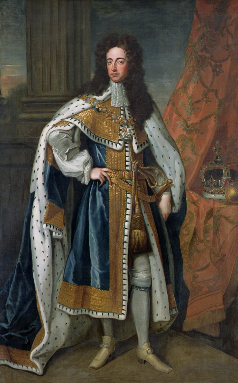 Retrato de William III (1650-1702) de Orange (ver também 194651) de Godfrey Kneller