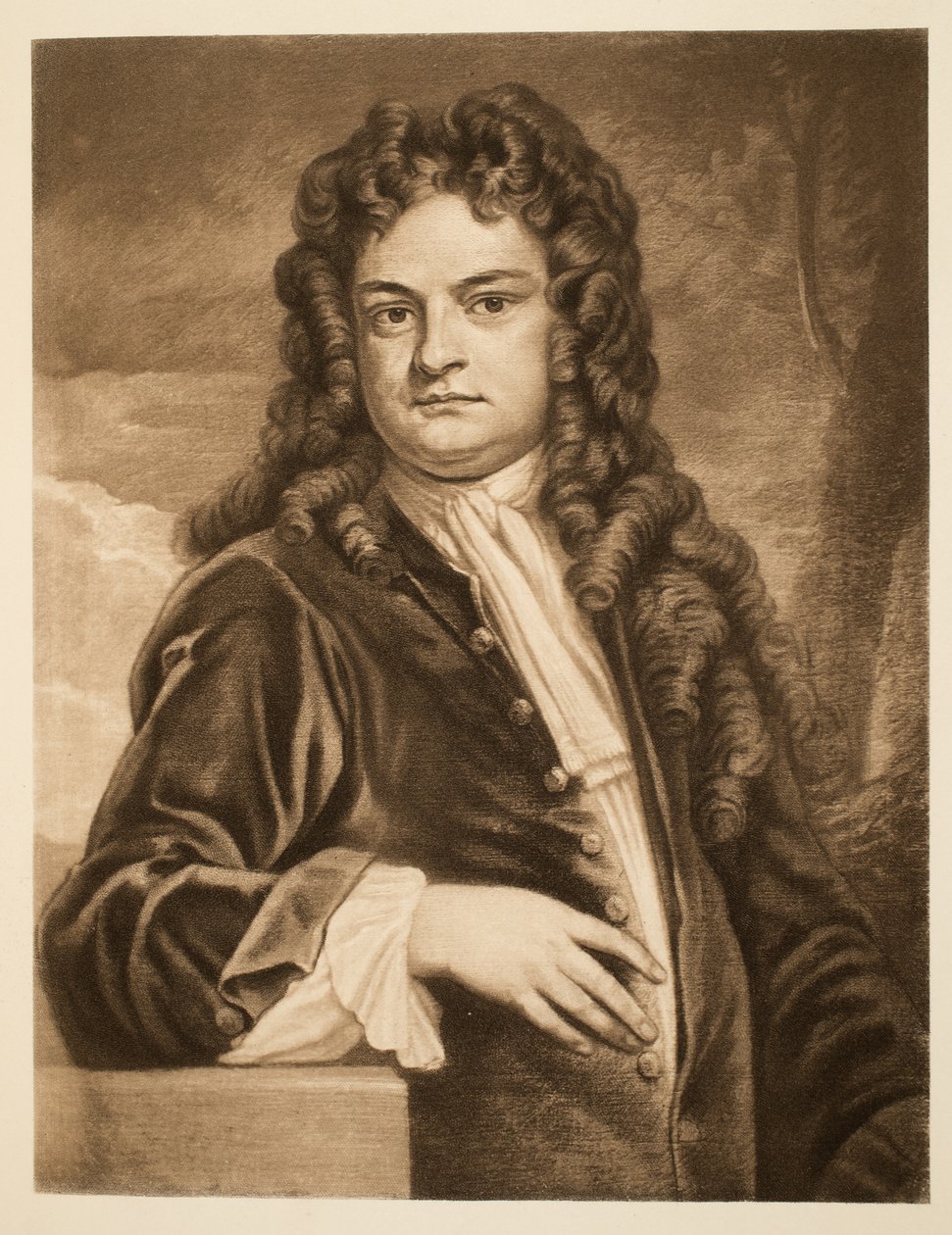 Sir Richard Steele, pub. 1902 (collotype) de Godfrey Kneller