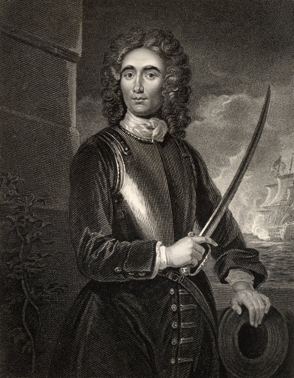 John Benbow, gravado por W.T. Mote, de 