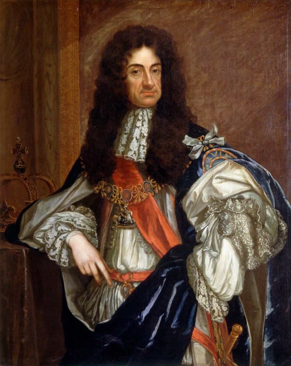 Carlos II (óleo sobre tela) de Godfrey (studio of) Kneller