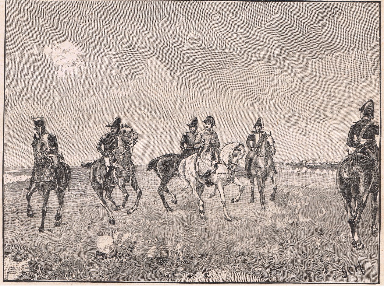 Napoleão e sua suíte em Boulogne AD 1803 de Godfrey C. Hindley
