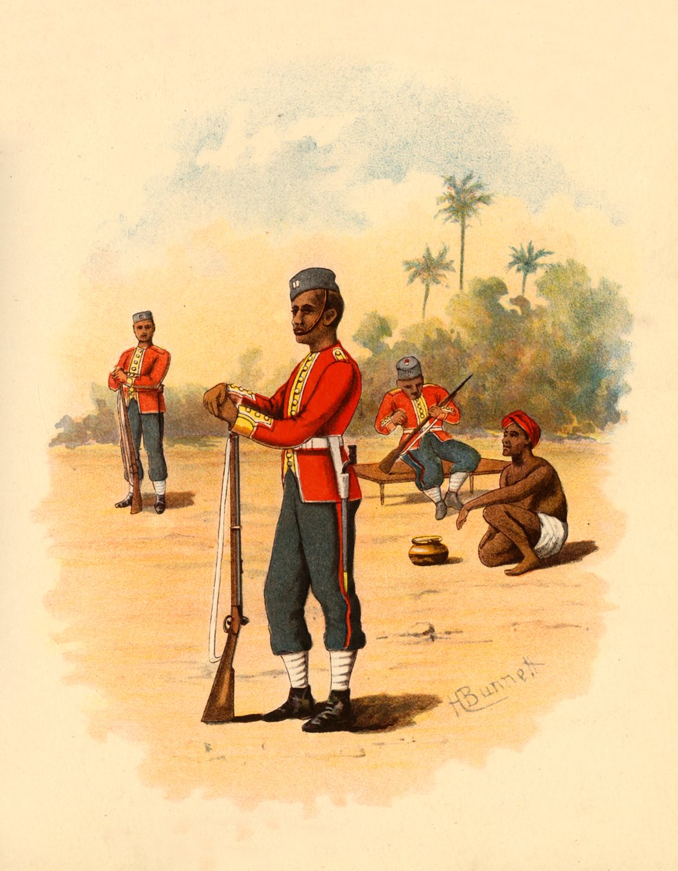 11a infantaria nativa de Bengala, 1890. de Godfrey Douglas Giles